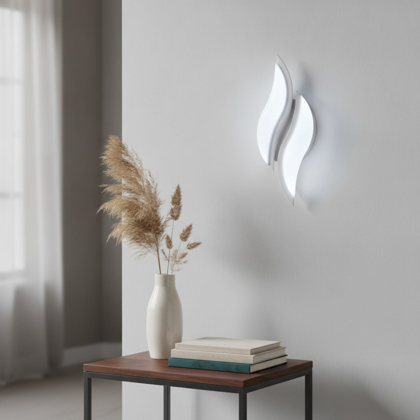 Applique Murale LED Moderne 12W Métal & Acrylique - Lumière Blanche 6500K pour Intérieur, Chambre, Escalier