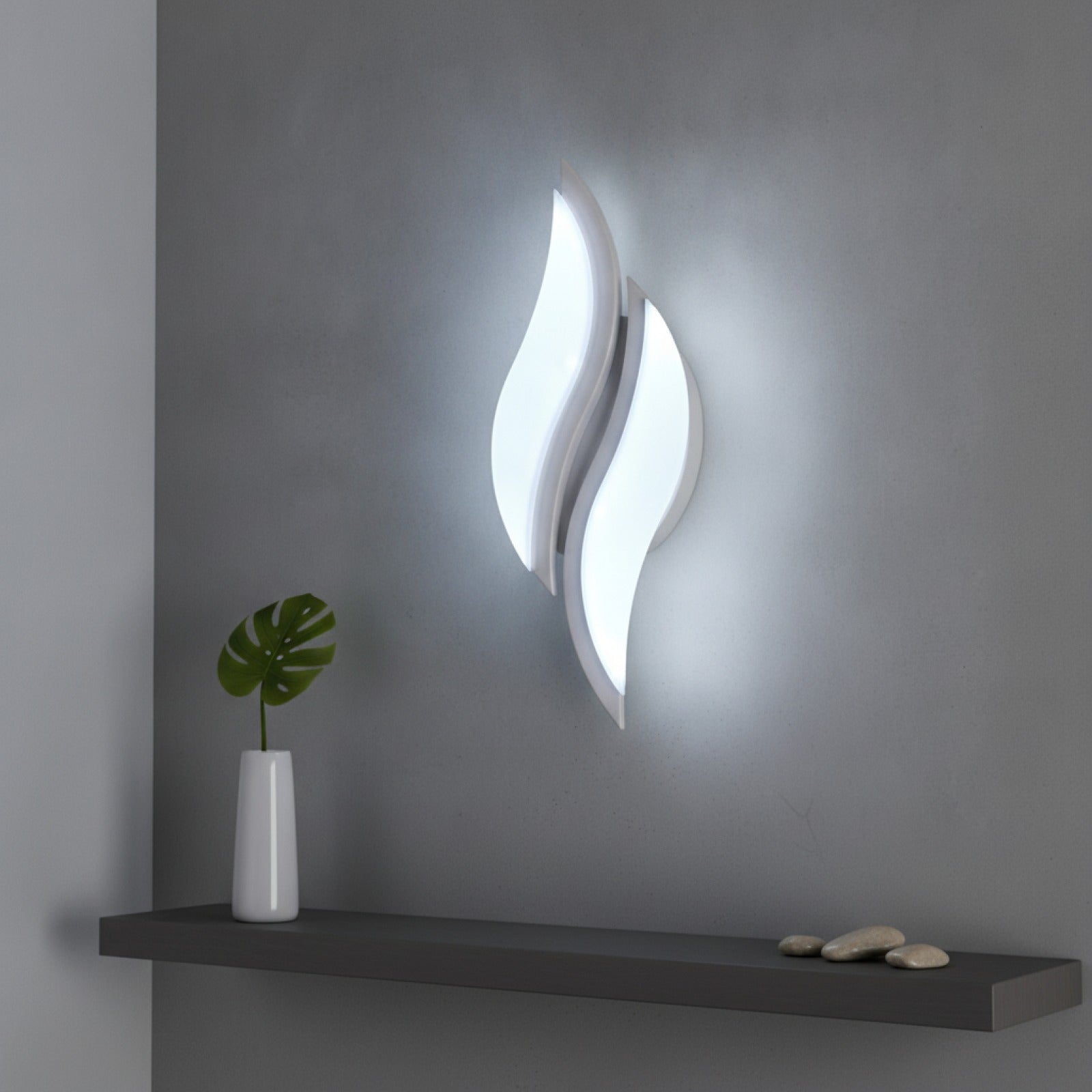 Applique Murale LED Moderne 12W Métal & Acrylique - Blanc Froid 6500K pour Chambre et Escalier