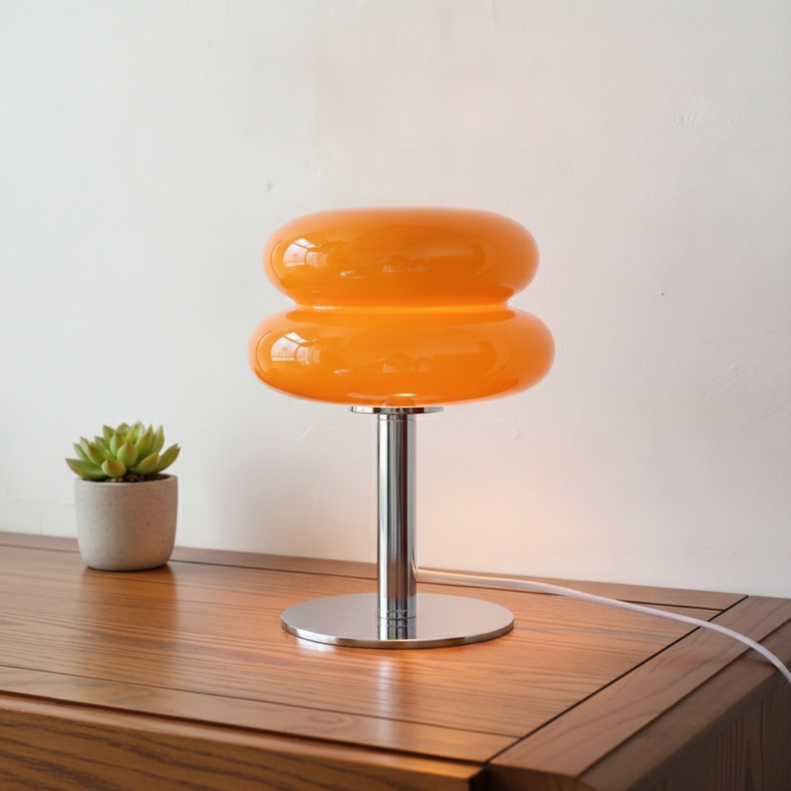 Lampe de Table Macaron en Verre : Ambiance & Protection des Yeux