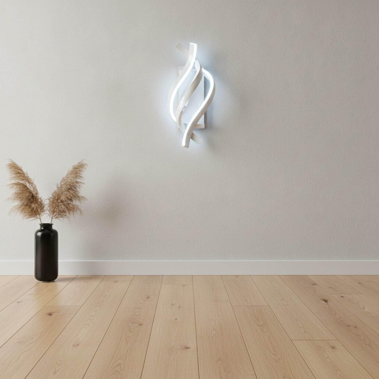 Applique Murale LED Moderne Blanche 22W - Lumière Froide 6500K pour Intérieur (Couloir, Chambre, Salon, Escalier)