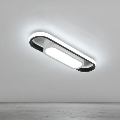 Plafonnier LED Rectangulaire 24W Blanc Froid 6000K - Acrylique pour Chambre, Couloir, Balcon