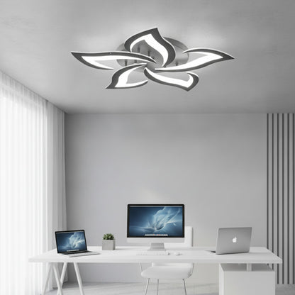 Plafonnier LED Moderne 5 Têtes Pétales - Blanc Froid 6500K pour Chambre & Couloir