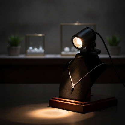 Mini Projecteur LED USB 3V avec Variateur - Idéal pour Vitrines, Armoires et Bijoux