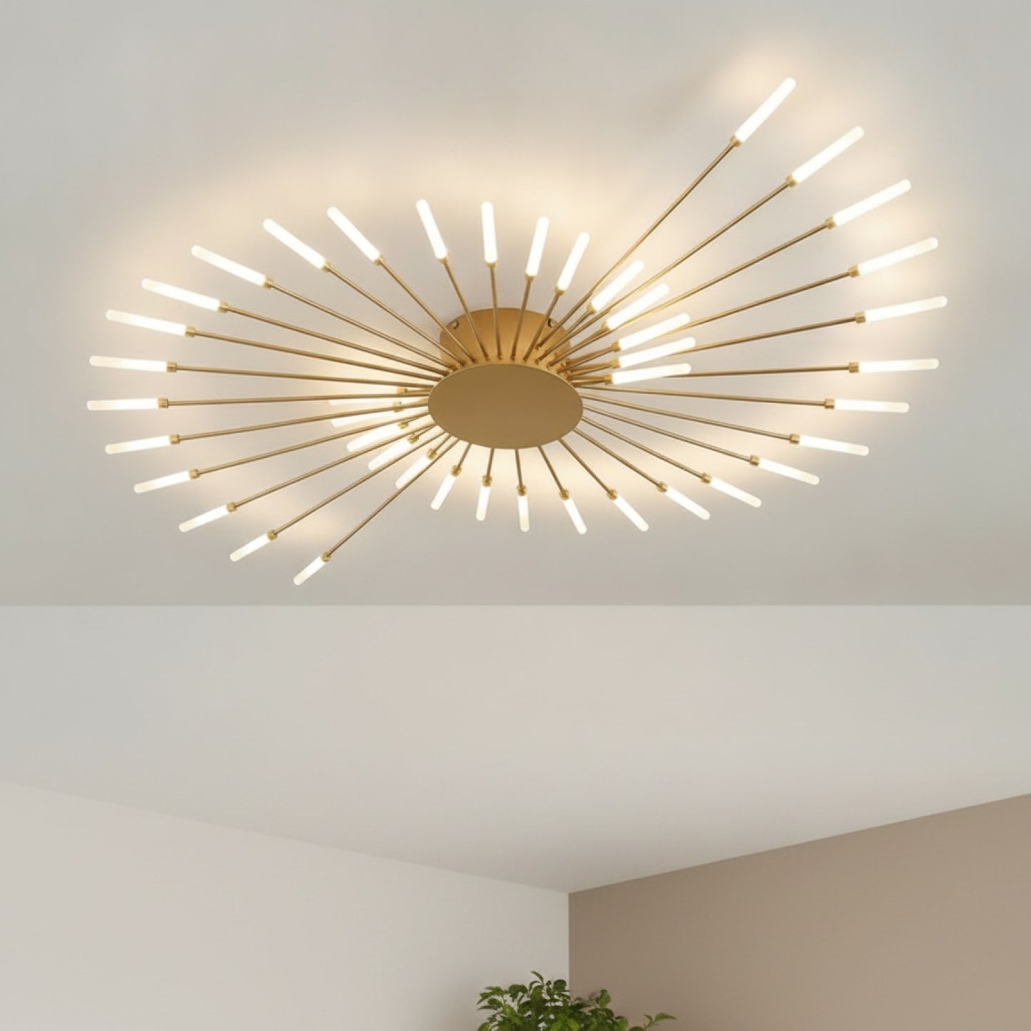 Plafonnier LED Moderne Design Éventail - Acrylique Nordique pour Salon, Chambre & Enfant