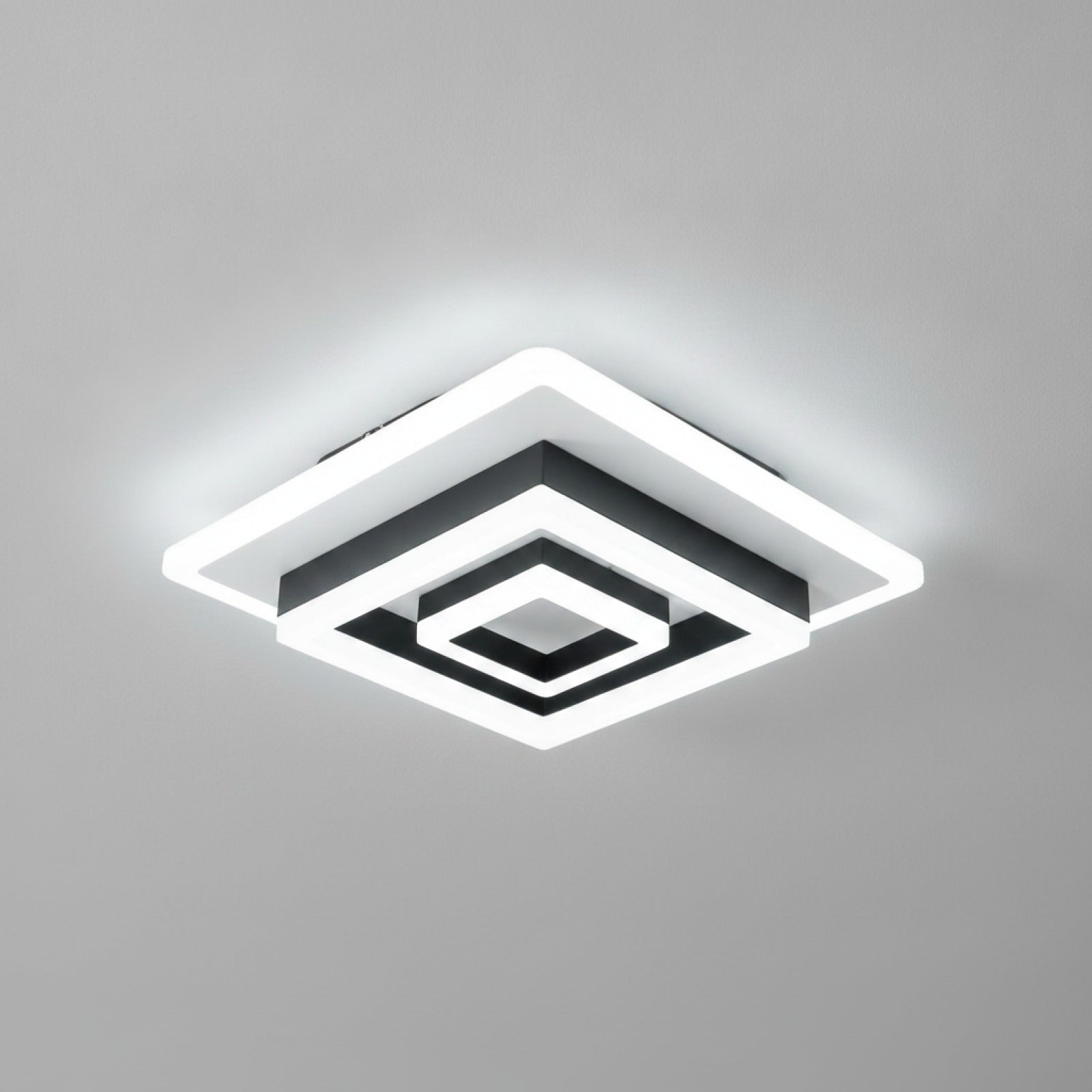 Plafonnier LED Carré Moderne Blanc Froid 6500K - Idéal Chambre, Bureau, Salon
