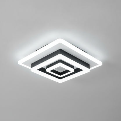 Plafonnier LED Carré Moderne Blanc Froid 6500K - Idéal Chambre, Bureau, Salon