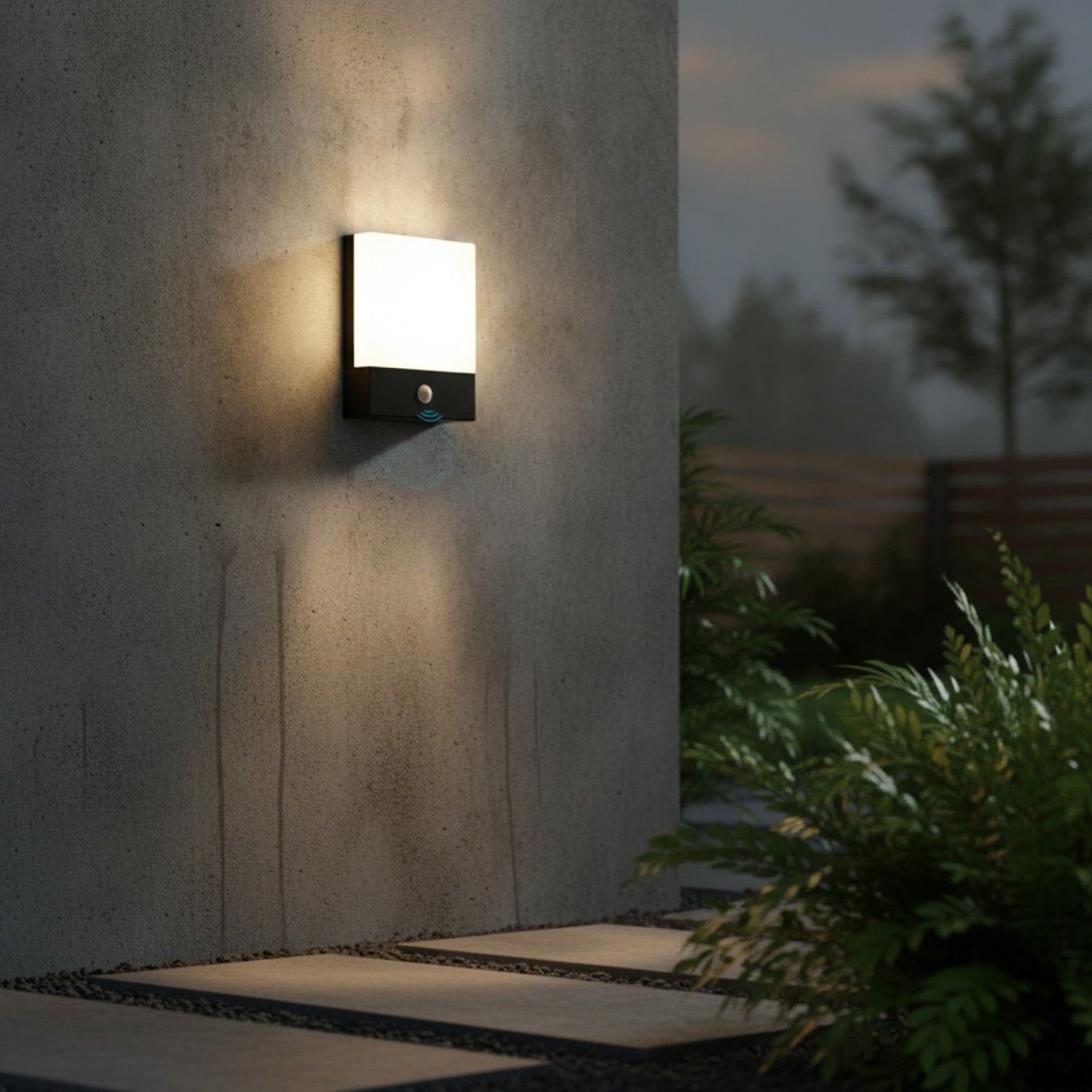 Applique Murale LED Extérieure Étanche avec Détecteur de Mouvement - Pour Terrasse, Cour, Balcon, Porte d'Entrée, Allée, Jardin