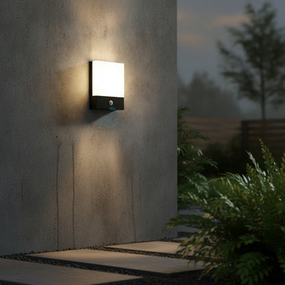 Applique Murale LED Extérieure Étanche avec Détecteur de Mouvement - Pour Terrasse, Cour, Balcon, Porte d'Entrée, Allée, Jardin