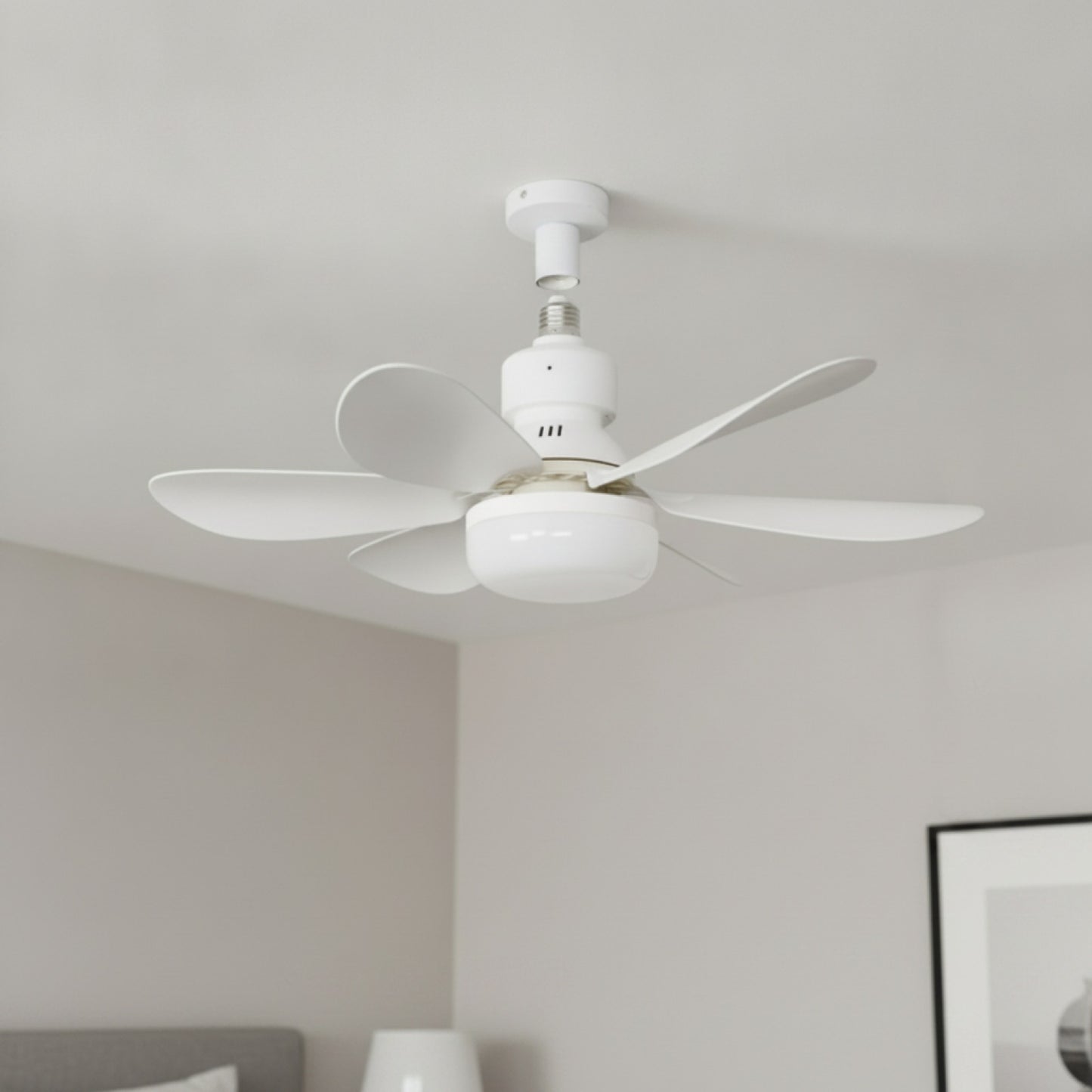 Ventilateur de Plafond LED 30W avec Télécommande et Gradation - Blanc, Noir, Coloré