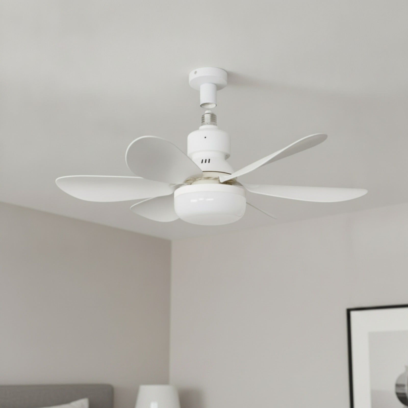Ventilateur de Plafond LED 30W avec Télécommande et Gradation - Blanc, Noir, Coloré