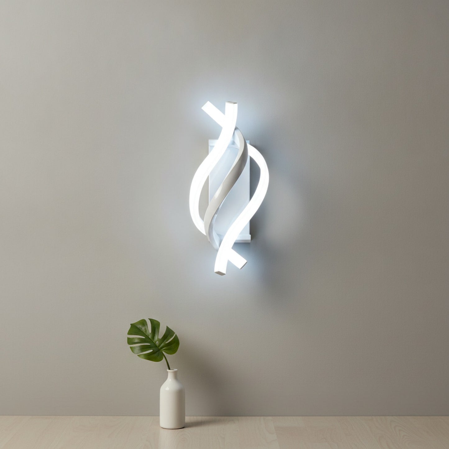 Applique Murale LED Moderne Blanche 22W - Lumière Froide 6500K pour Intérieur (Couloir, Chambre, Salon, Escalier)