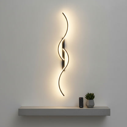 Applique Murale LED Longue Bande Dimmable avec Télécommande - Design Moderne pour Salon, Chambre & Chevet