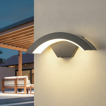 Applique Murale LED Extérieure Moderne 24W Blanc Chaud 3000K pour Jardin et Terrasse