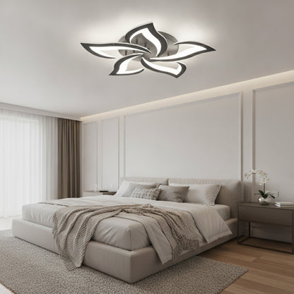 Plafonnier LED Moderne 5 Têtes Pétales - Blanc Froid 6500K pour Chambre & Couloir