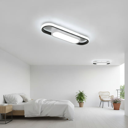 Plafonnier LED Rectangulaire 24W Blanc Froid 6000K - Acrylique pour Chambre, Couloir, Balcon