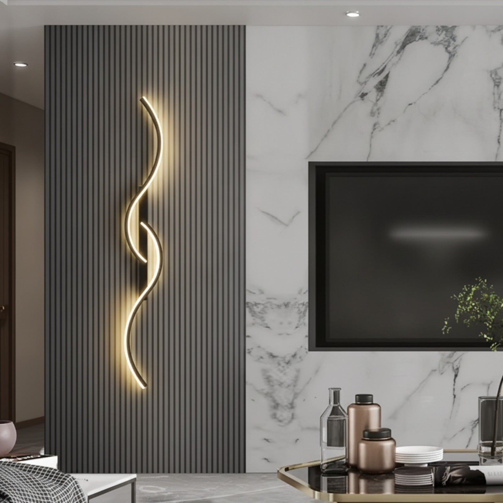 Applique Murale LED Moderne Design Longue Bande pour Chevet et Salon