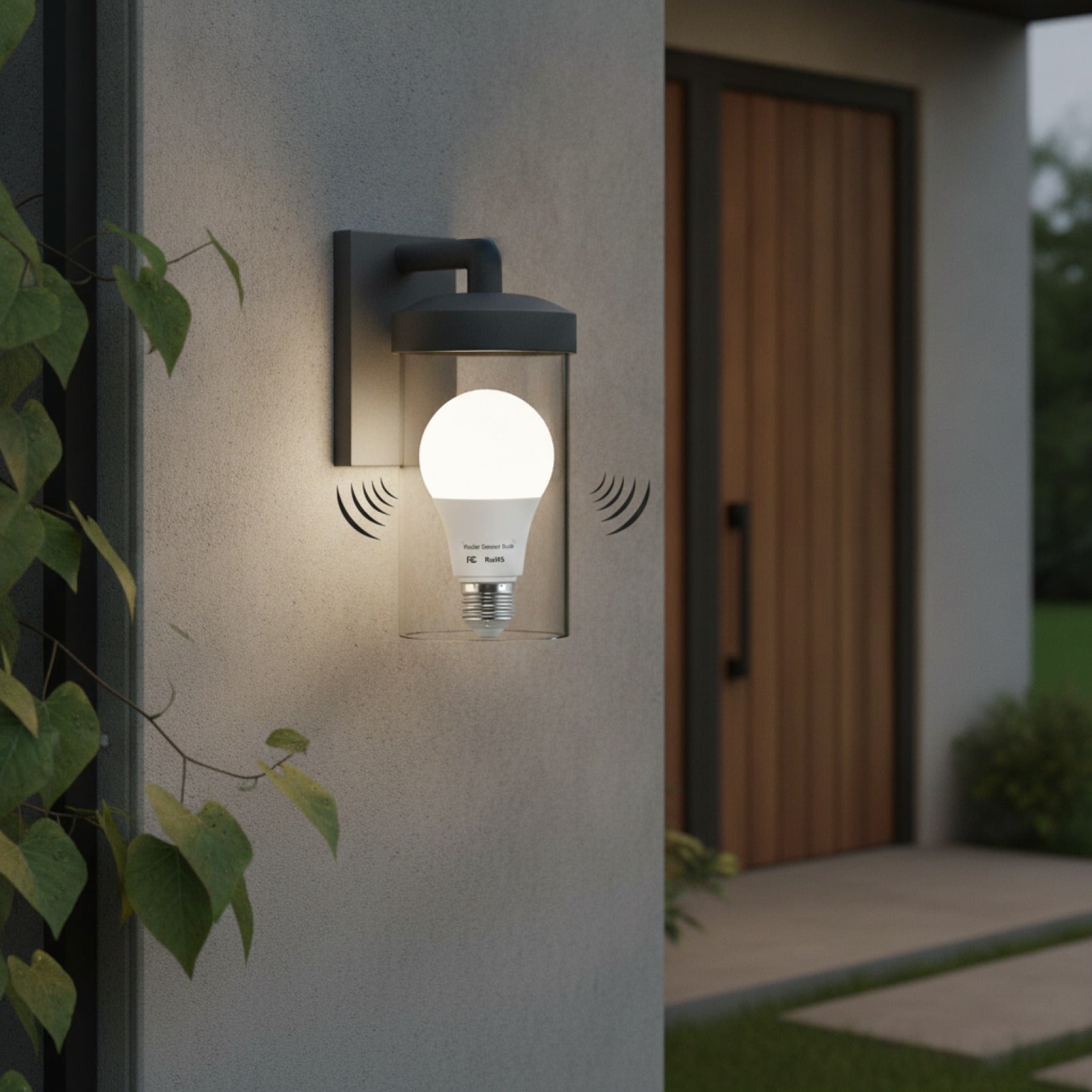 Ampoule LED Extérieure avec Capteur Radar Crépuscule-Aube - Marche/Arrêt Automatique