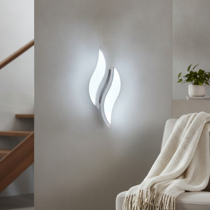 Applique Murale LED Moderne 12W Métal & Acrylique - Lumière Blanche 6500K pour Intérieur, Chambre, Escalier