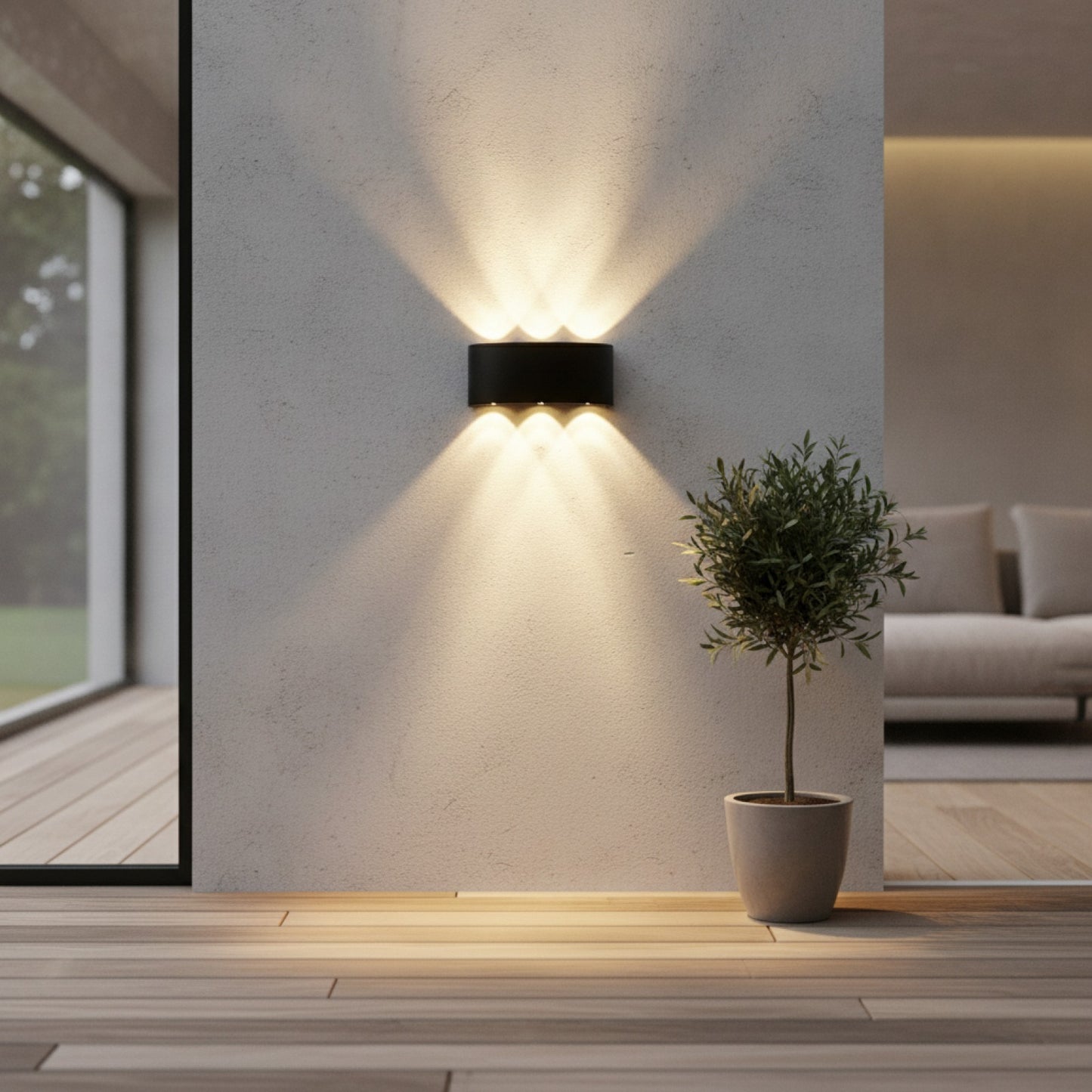 Applique Murale Moderne LED Design Épuré pour Intérieur & Extérieur