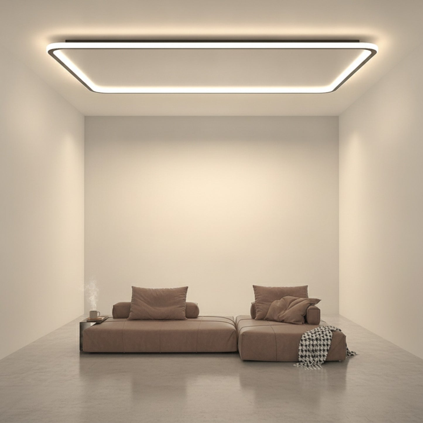 Plafonnier LED Moderne Minimaliste Gradation Ultra-Mince - Salon, Chambre, Étude