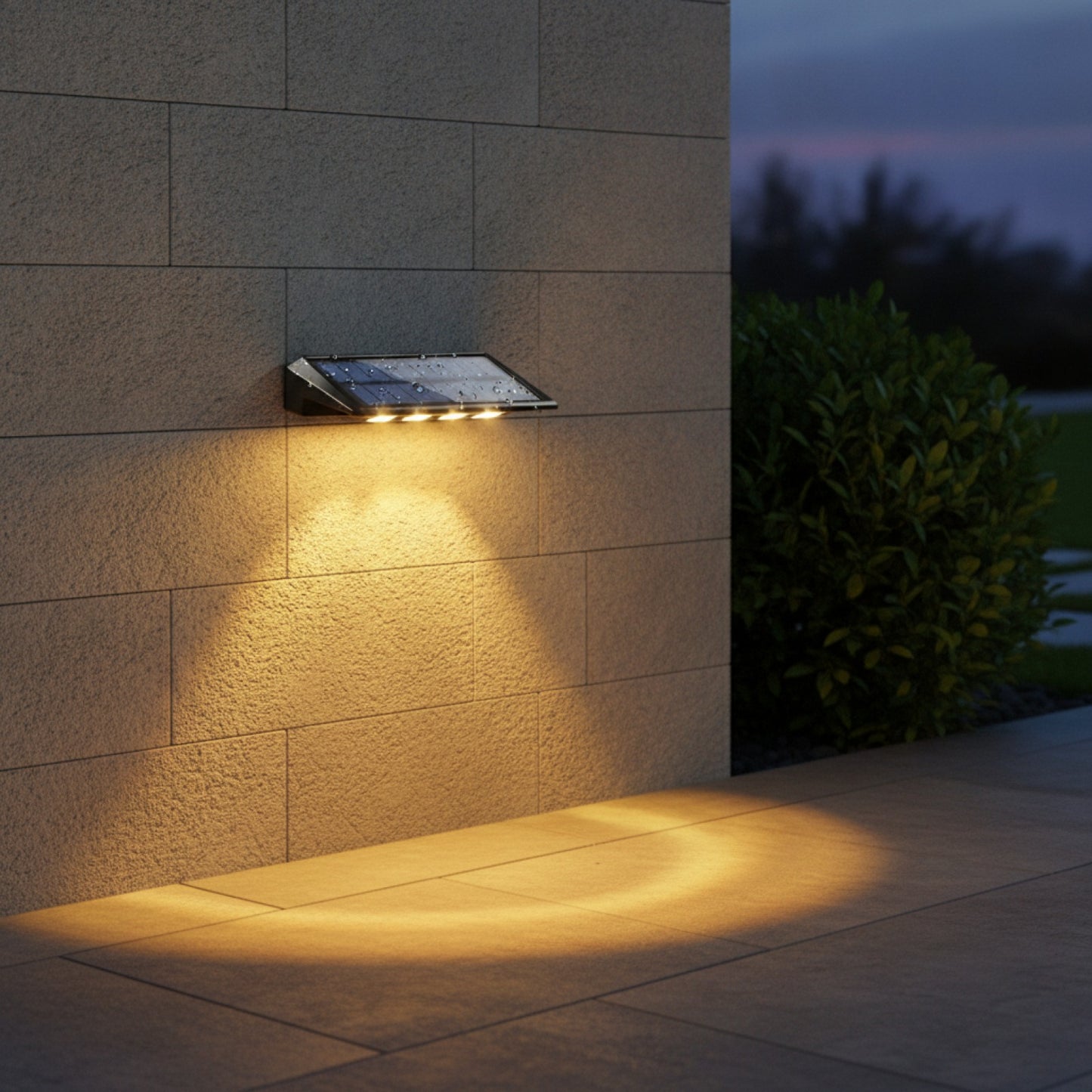 Lot de 2 Appliques Murales Solaires LED Étanche pour Extérieur - Idéal Clôture, Cour, Voie