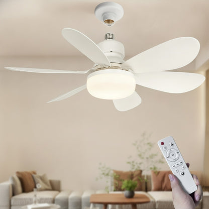 Ventilateur de Plafond LED avec Télécommande et Lumière E27 - 24-80W