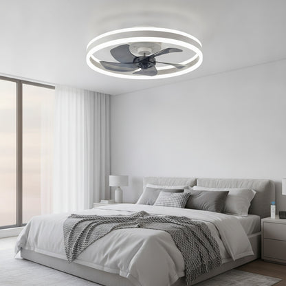 Ventilateur de Plafond LED Intelligent Jelena avec Télécommande - Moderne et Élégant pour Salon & Chambre