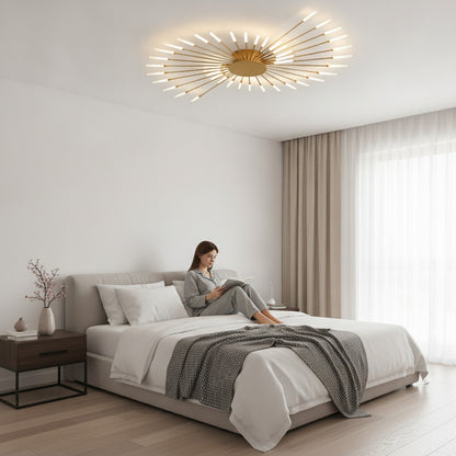 Plafonnier LED Moderne Design Éventail - Acrylique Nordique pour Salon, Chambre & Enfant