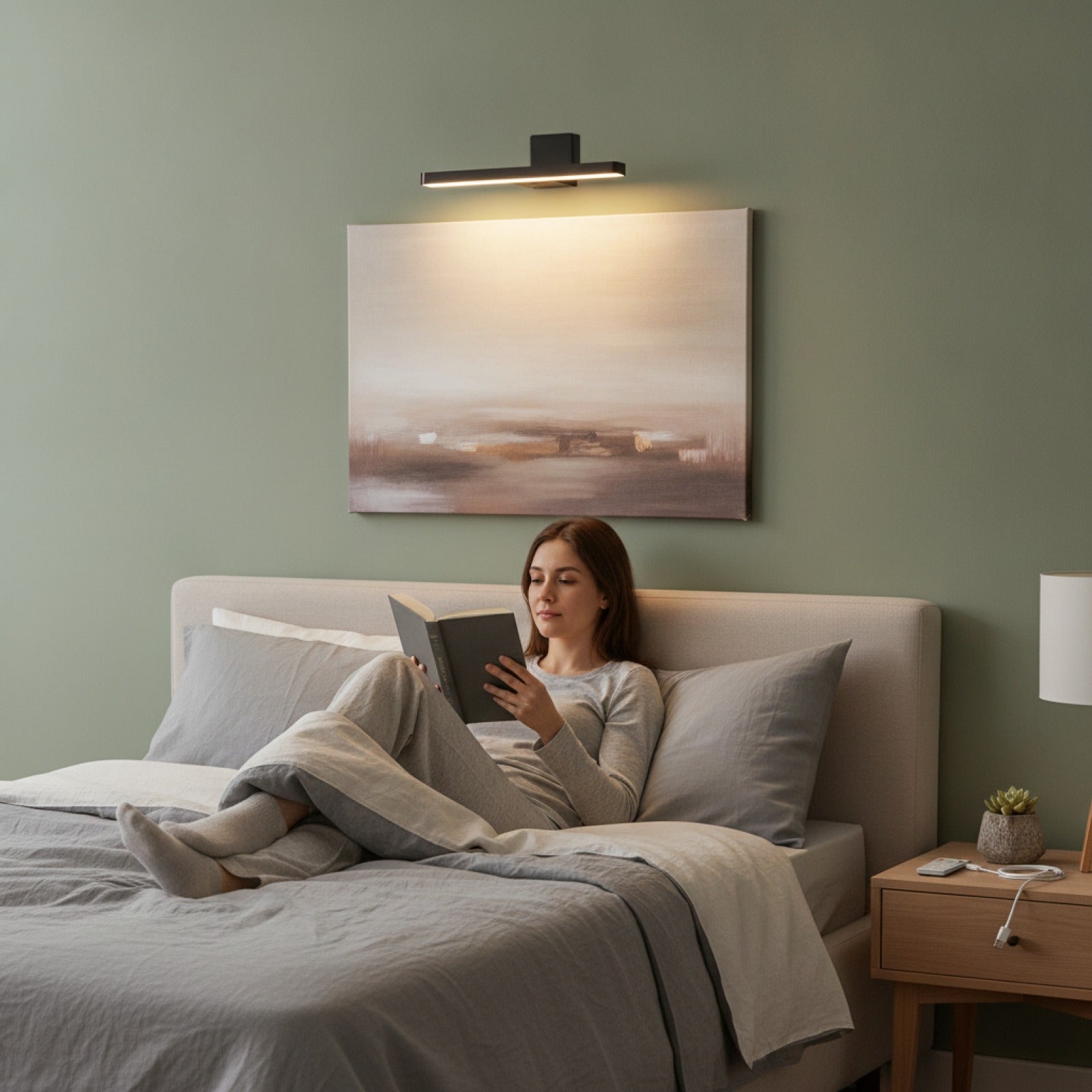 Applique Murale LED Sans Fil Rechargeable avec Télécommande - Lot de 2 pour Salon, Chambre, Salle de Bain