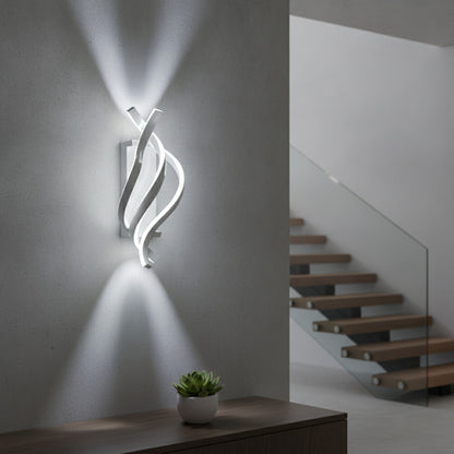 Applique Murale LED Moderne Blanche 22W - Lumière Froide 6500K pour Intérieur (Couloir, Chambre, Salon, Escalier)