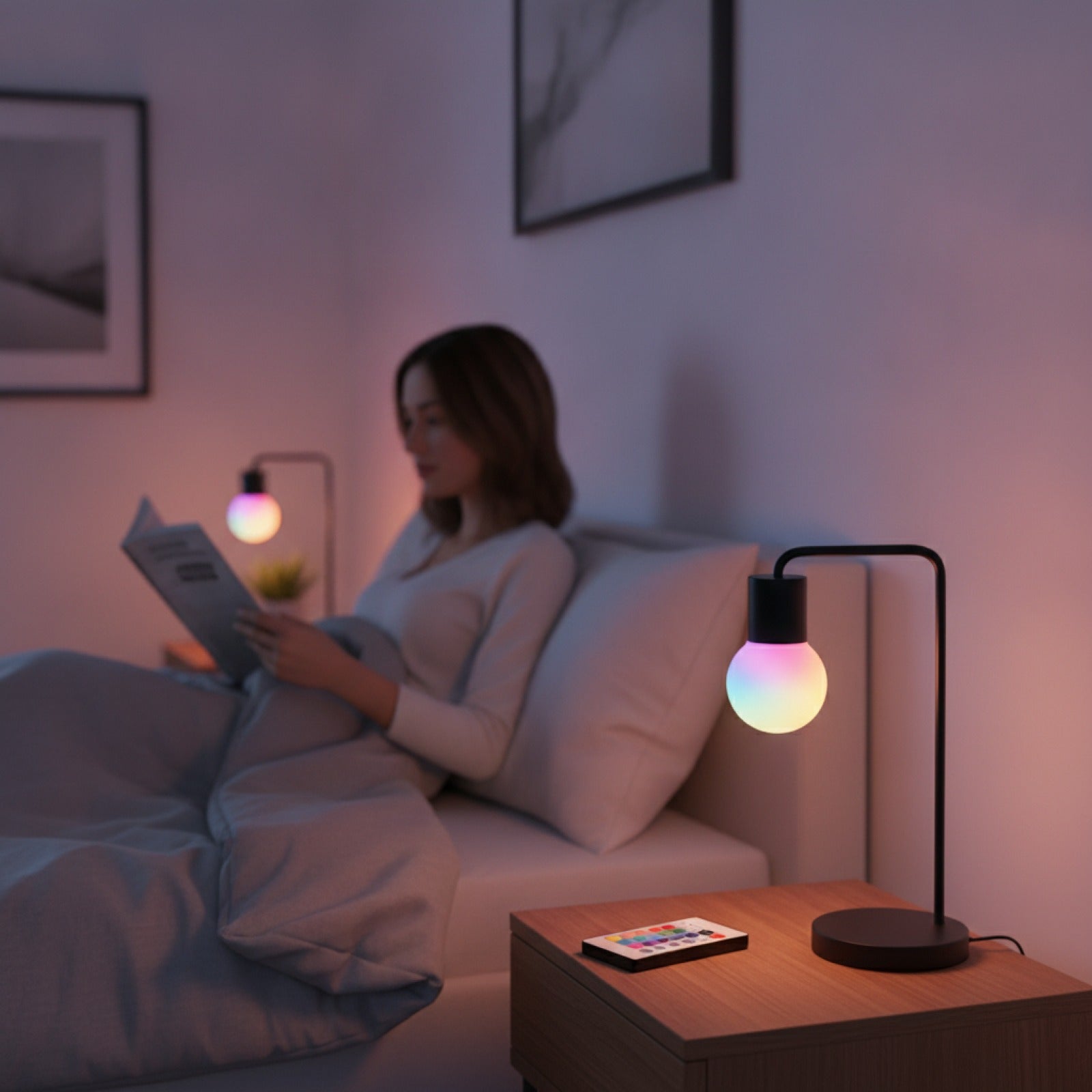 Ampoule LED RGB E27 10W avec Télécommande - Changement de Couleur