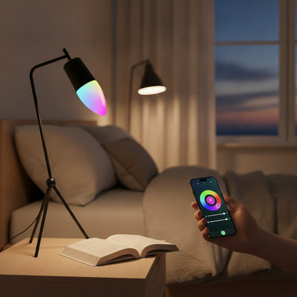 Ampoule LED Intelligente Tuya E14/GU10, RVB, WiFi/Zigbee/Bluetooth, Dimmable, Compatible Alexa & Google