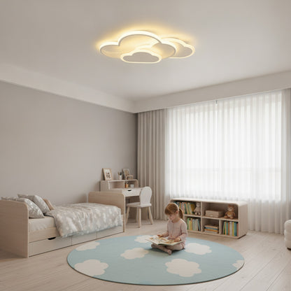 Plafonnier LED Nuage Moderne 3 Couleurs - Acrylique Salon, Chambre, Enfant (52x31cm)