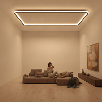 Plafonnier LED Moderne Minimaliste Gradation Ultra-Mince - Salon, Chambre, Étude