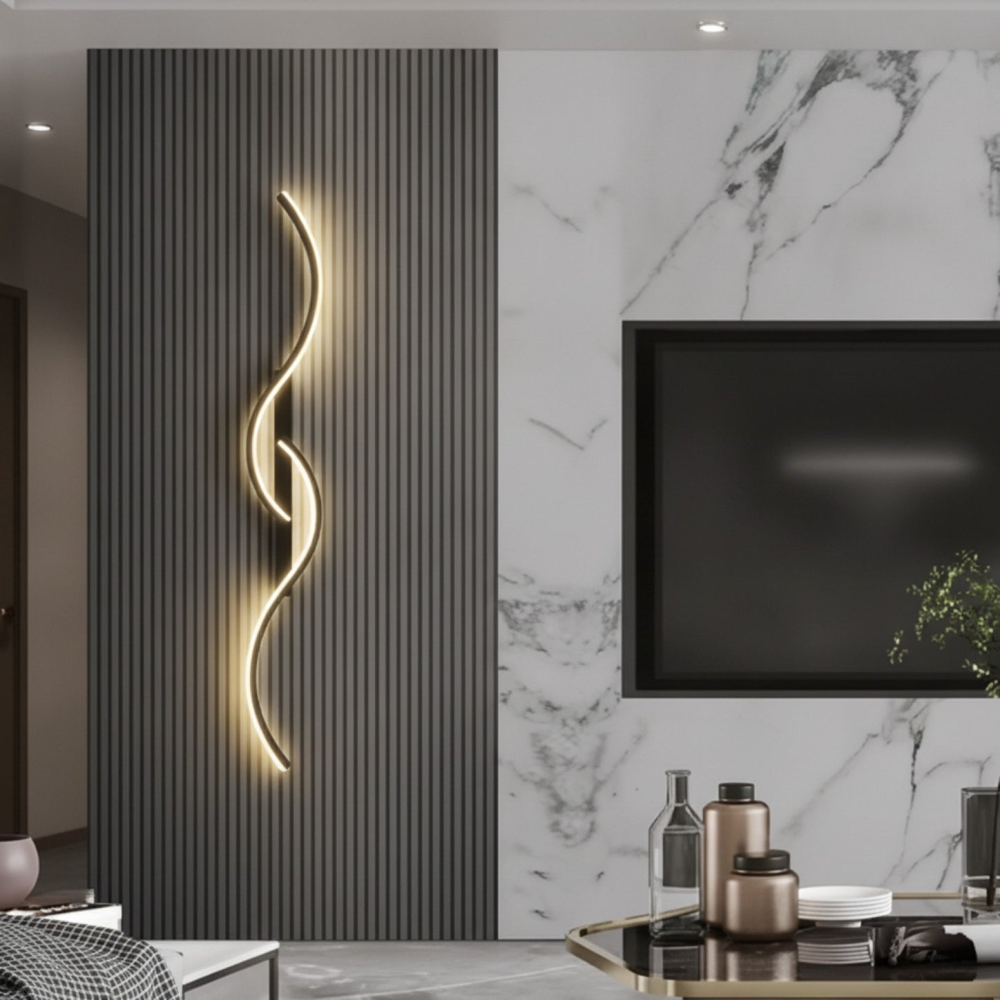 Applique Murale LED Moderne Design Longue Bande pour Chevet et Salon