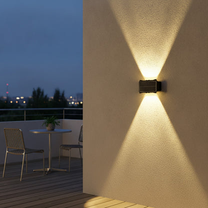 Lampe Murale Solaire LED Étanche - Éclairage Haut et Bas pour Jardin et Balcon
