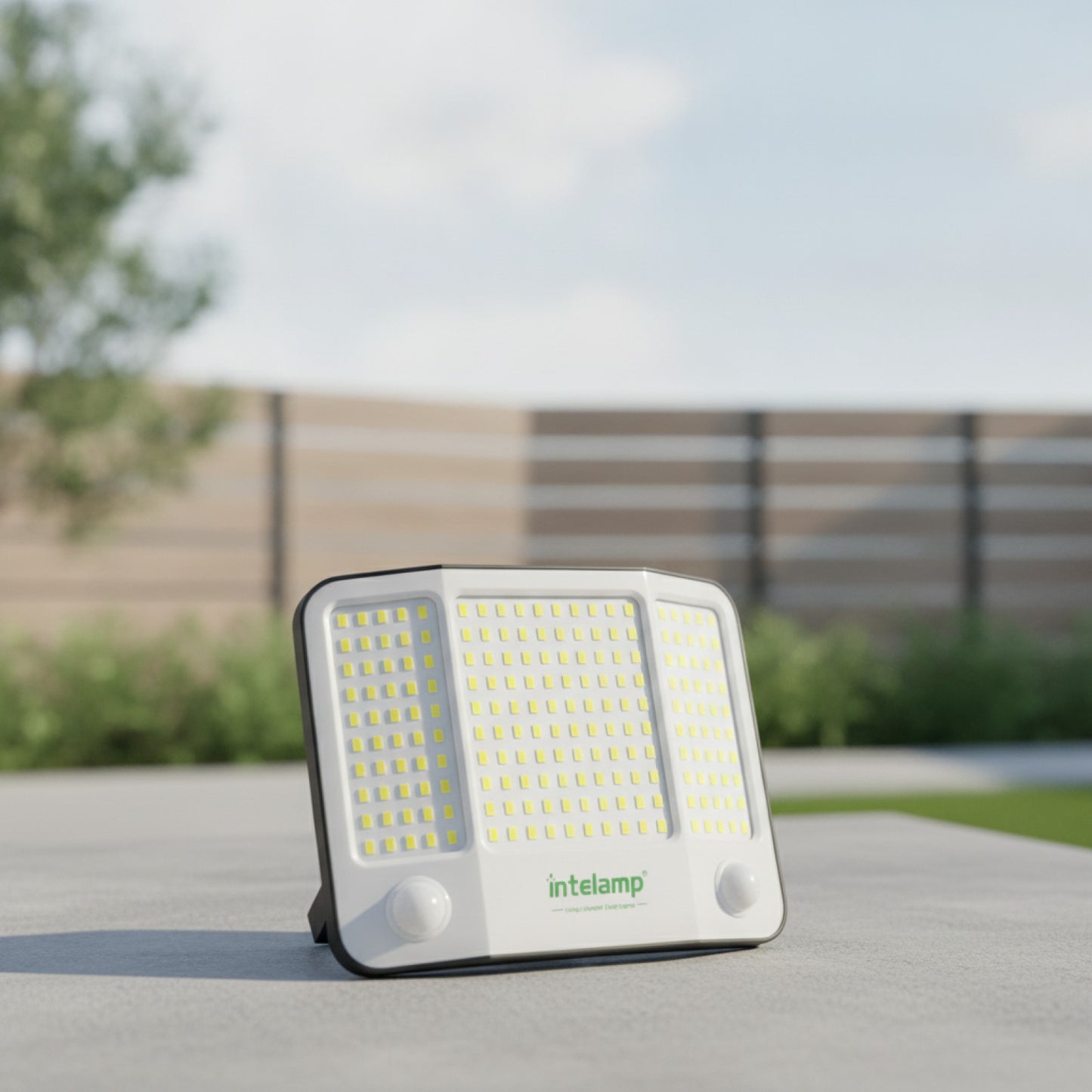 Lampe Solaire Extérieure Intelamp Puissante 4000LM avec Détection de Mouvement 180° - Jardin & Cour