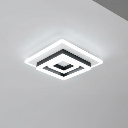 Plafonnier LED Carré Moderne Blanc Froid 6500K - Idéal Chambre, Bureau, Salon