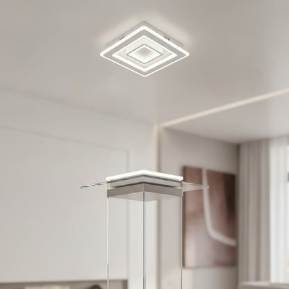 Plafonnier LED Carré Blanc Froid 42W - Design Moderne pour Salon & Chambre