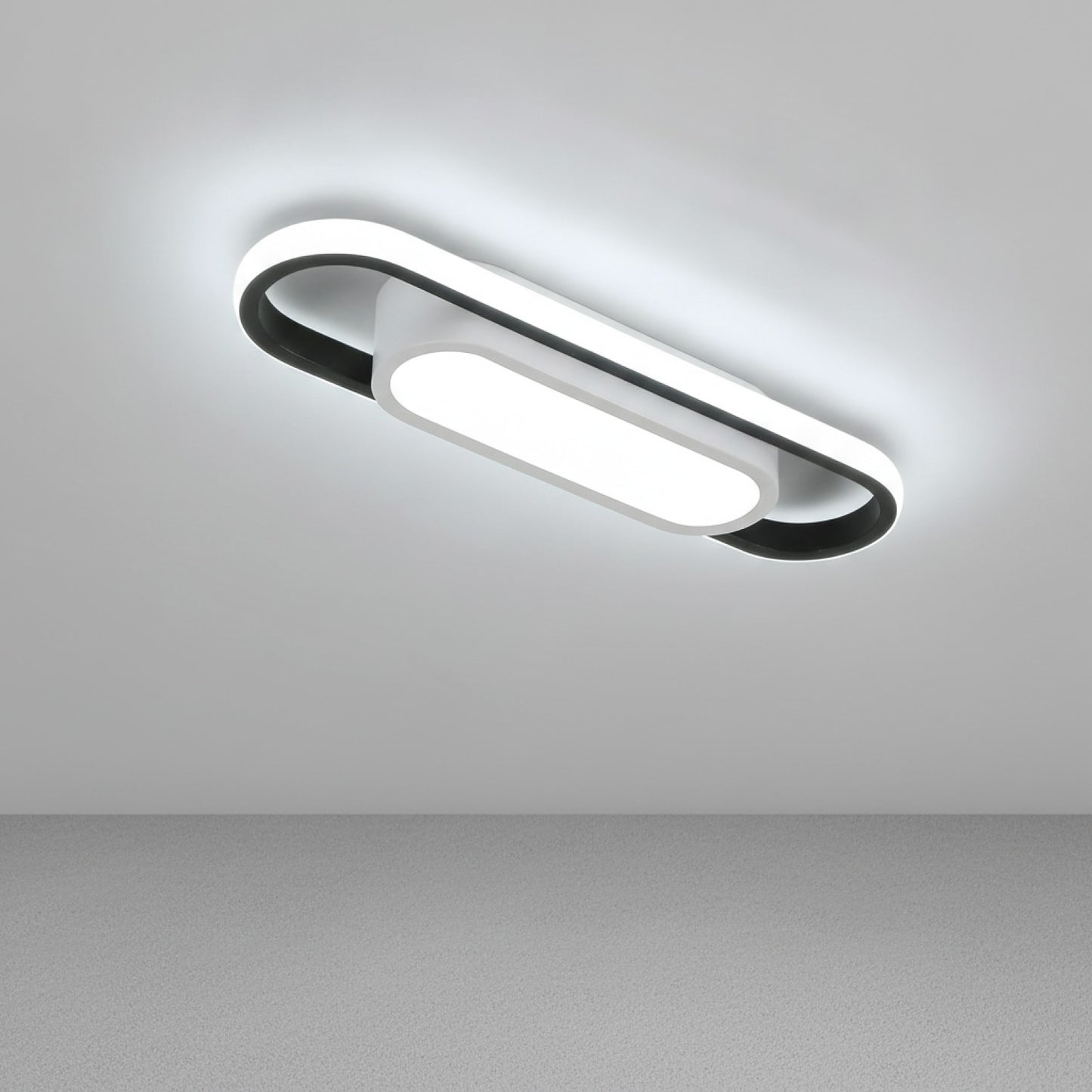 Plafonnier LED Rectangulaire 24W Blanc Froid 6000K - Acrylique pour Chambre, Couloir, Balcon