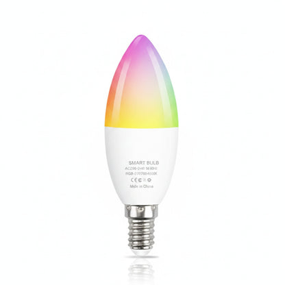Ampoule LED Intelligente Tuya E14/GU10, RVB, WiFi/Zigbee/Bluetooth, Dimmable, Compatible Alexa & Google