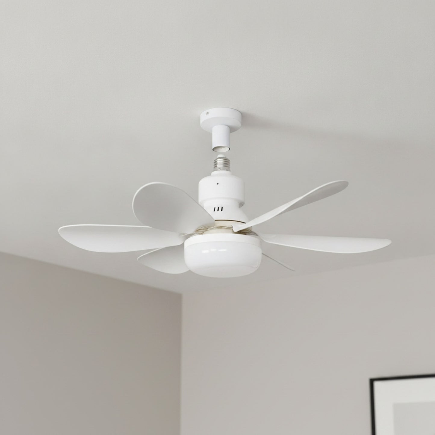 Ventilateur de Plafond LED 30W avec Télécommande et Gradation - Blanc, Noir, Coloré