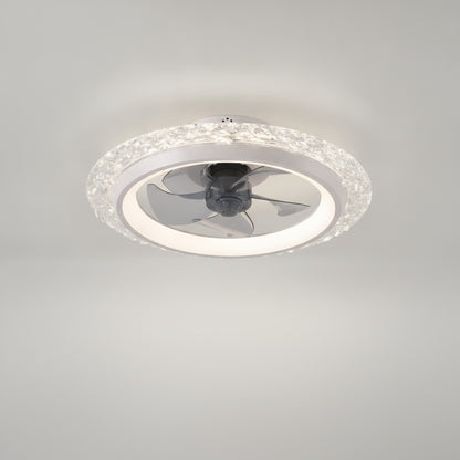 Ventilateur de Plafond Moderne Silencieux avec Lumière LED et Télécommande - 6 Vitesses